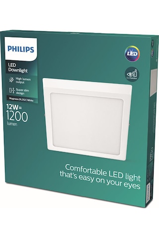 Philips Magneos Sq 12w 2700k Beyaz Plafonyer Ip20