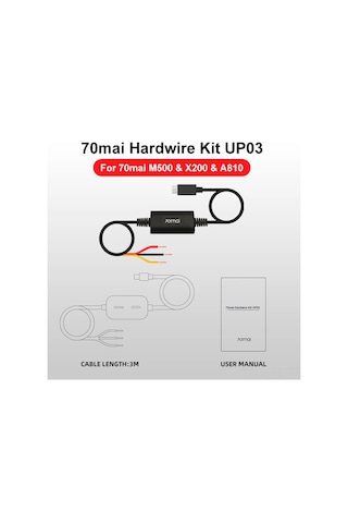 Lemestar 70mai Up03 Park Gözlem Kablosu - Cm7088+ce22181b-mr Seti, Type-c Ana + Micro Usb Adaptör, M500/x200/a810/a510 Uyumlu, Stres Azaltıcı Tasarım