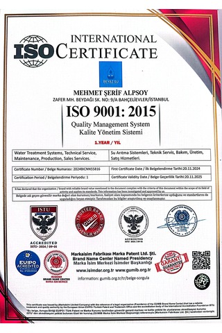 Beyazsu RO500 Gpd Direkt Akışlı İtalyan Endüstriyel Su Arıtma Cihazı