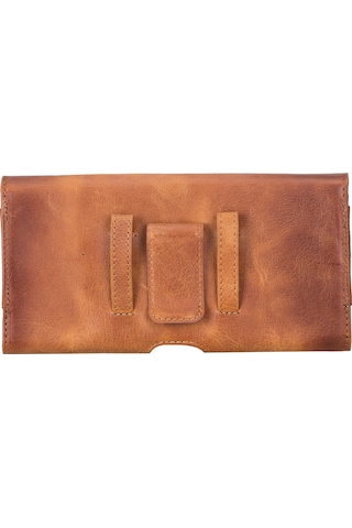 Arc Clıp Heritage Tan Leather Phone Case Taba