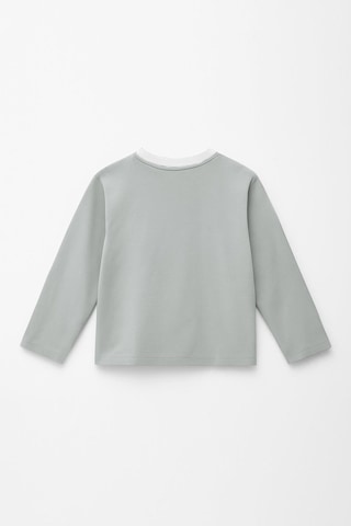 Erkek Çocuk %100 Pamuk Baskılı Uzun Kollu Tişört - Gri 3-4 Yaş 8-9 Yaş Gri