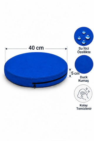 Kreş Minderi Anaokulu Aktivite Minderi, Bahçe, Dekor, Sandalye Minderi 40x40x 5 Cm Yuvarlak Minder 1 Adet Saks