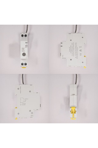 Yifomall Zigbee Akıllı Devre Kesici 63a - Gerçek Zamanlı Elektrik İzleme, Uyarı Ayarları, App Ve Alexa Kontrolü, Ateş Engelleme V0 Beyaz