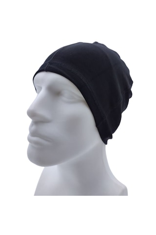 Unisex Siyah Ince Rüzgar Geçirmez Termal Bere Kask Kayak Kamp