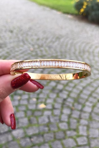 Baget Sıralı Gold Renk Çelik Kelepçe Gold