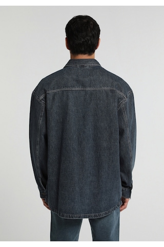 Colin's Colins Oversize Fit Erkek Mid İndigo Denim Shacket Cl1082683 Q1.v1 Dn45150