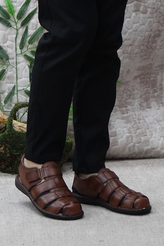 Mehmet Mete 102 Taba Kale Comfort Hakiki Deri Erkek Sandalet Taba