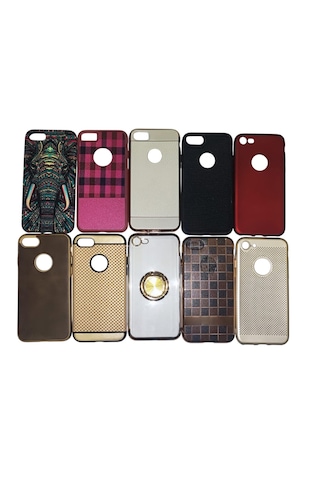 Ithink Apple Uyumlu iPhone 7 Karışık Renk & Model Silikon Kılıf - 6 Lı