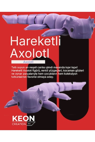 Hareketli Axolotl Figür