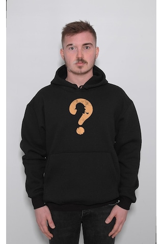 Müfettiş Soru İşareti Araştırmacı Düşünceli Sweatshirt Unisex Kapüşonlu Hoodie 001