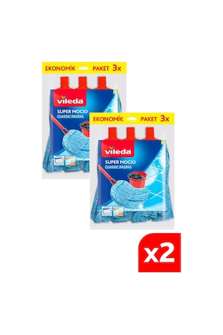 Vileda Supermocio Klasik Yedek Paspas 2 x 3'lü