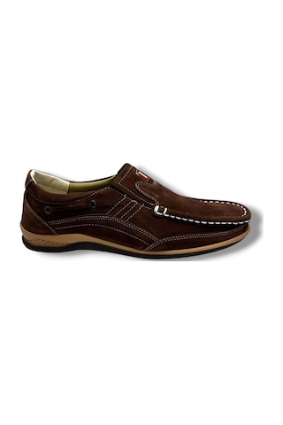 Master 1706-26 Hakiki Nubuk Deri Casual Erkek Ayakkabı Kahverengi