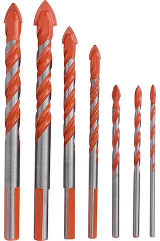 Maiyame Cam, Seramik, Ahşap Ve Plastik İçin 7'li Hızlı Çelik Merkez Matkap Ucu Seti 3mm-12mm - Kaymazsız Tutma Ve Sıkıcı Delme