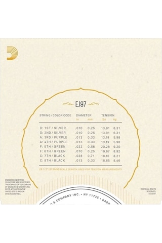 D'Addario Ej97  Buzuki Teli