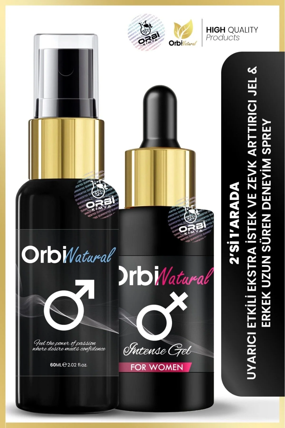 Orbıfresh Uzun Deneyim Sprey 60ml Kadın Uyarıcı Jel 10 Ml 2 Li Set