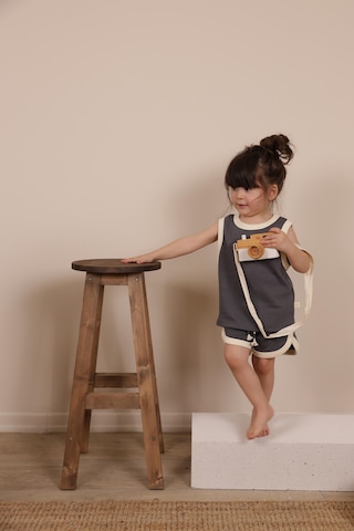 Antrasit Unisex Atlet Şort Takım Gri