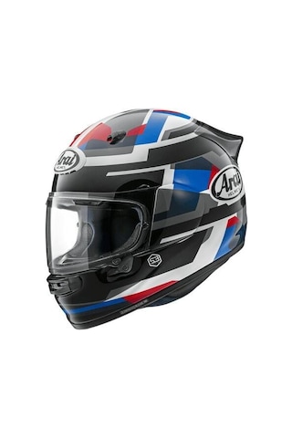 Arai Quantic Abstract Mavi  Motosiklet Kaskı.