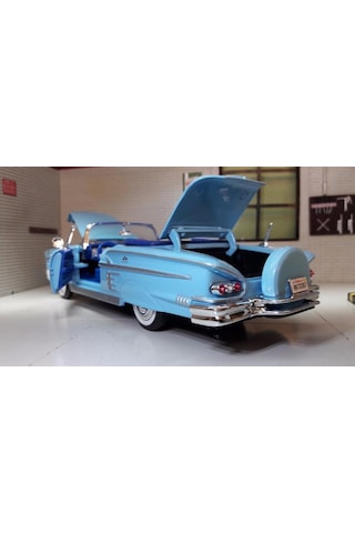 Motormax 1958 Chevrolet Impala Mavi 1/24 Model Araba