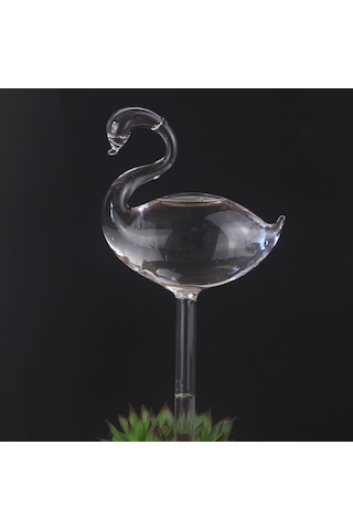 Gajeena Ev Bitkileri İçin Otomatik Sulama Kuş Şekilli Cam Sulama Aleti - El Yapımı Transparan Pratik Bakım Aracı