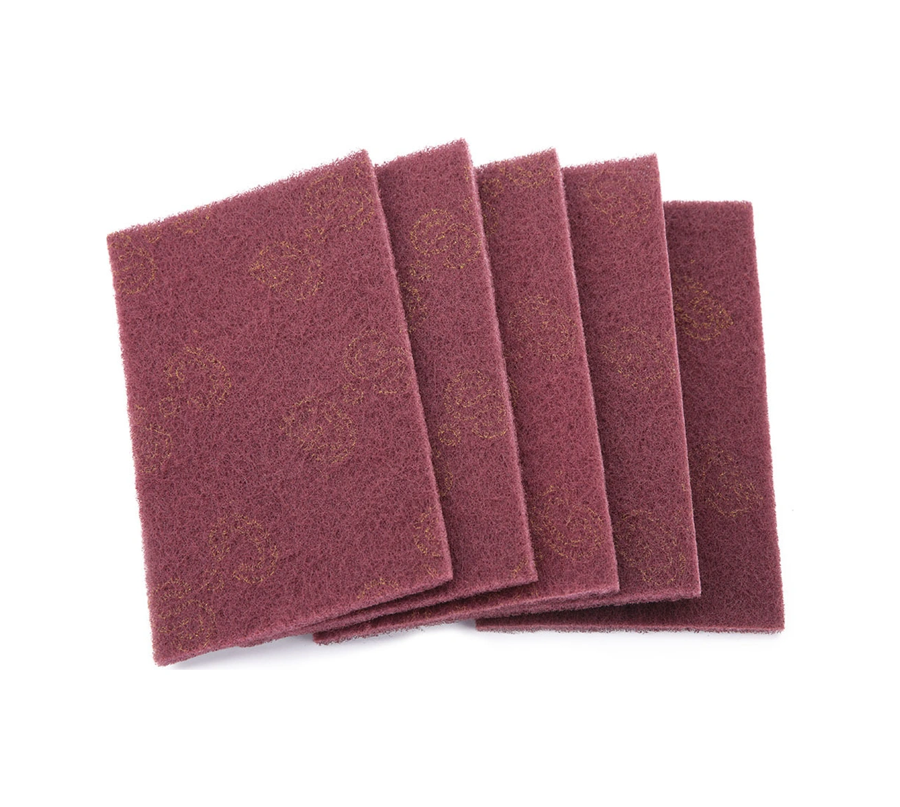 Tenfowee Endüstriyel Nylon Temizleme Ve Cila Padleri - Yeşil Kaba 5"x8" 5 Adet Paket Yeşil