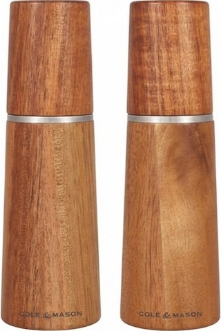 Cole & Mason H322225 Marlow Doğal Akasya Tuz Ve Karabiber Değirmenleri 185mm Çok Renkli
