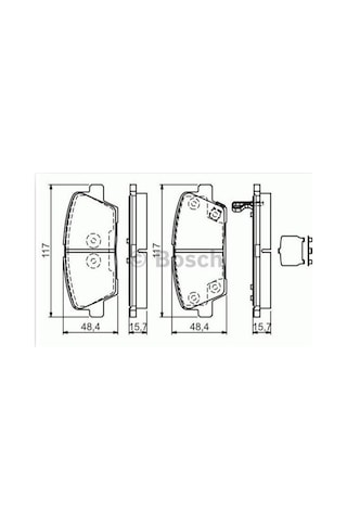 Hyundai Santa Fe Arka Fren Balatasi 2006-2015 583022pa70 0986495165 2.0 Crdı, 2.2 Crdı