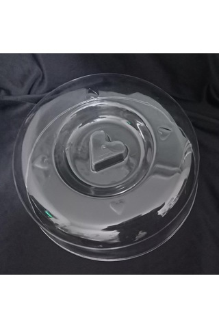 Pasta Kek Tabağı İçin Şeffaf Fanus Kapak 26 Cm Kırılmaya Dayanıklı Plastik Sağlıklı Tazelik Koruyucu