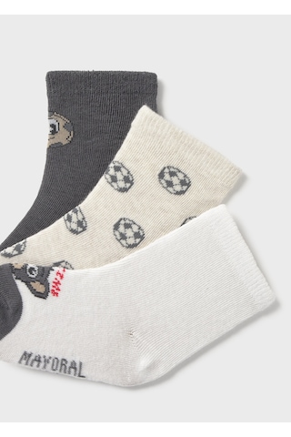 Mayoral Erkek Bebek Üçlü Çorap Set Gri