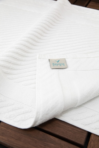 Leoline %100 Pamuk Premium 2'li Ayak Havlusu - Beyaz Beyaz