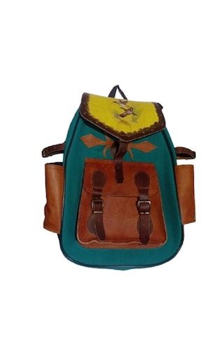 Türkhunter Deri Outdoor Kanvas Dağcı Çanta