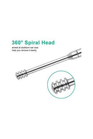 Yifomall 6 Parça Kulak Bakım Seti - Paslanmaz Çelik Kulak Temizleme Kaşığı Ve Fırçası İle Hijyenik Kulak Bakımı