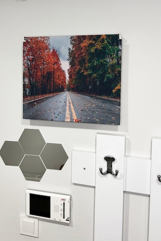 No77decor Sigorta Saklama Kutusu Aynı Zamanda Yol Ve Sonbahar Manzaralı Tablo