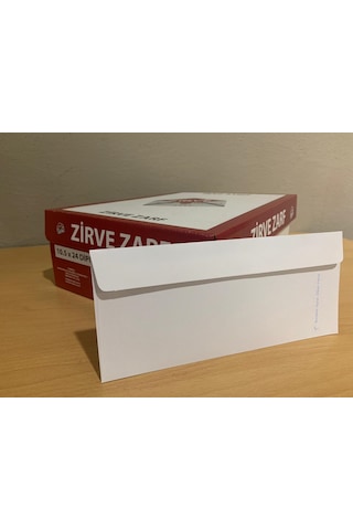 Diplomat Silikonlu Düz Zarf 500 Adet 10.5x24 CM 110 G