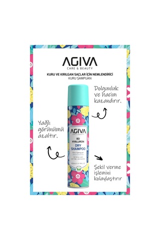 Agiva 8D Hyaluron Hindistan Cevizi Kokulu Hacimlendirici Kuru Şampuan 200 ML