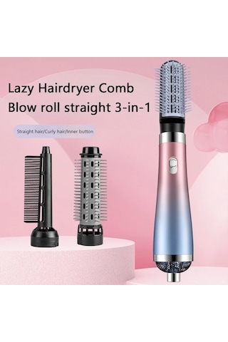 Lixiaqu01 3in1 Tembel Saç Kurutma Makinesi Tarak Sıcak Hava