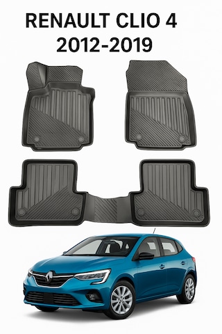 Renault Clio 4 Sport Tourer 2012-2019+uyumlu 3d Oto Paspas Premium