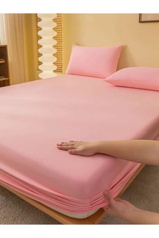 Totem Ranforce Pamuklu Pemb Yastık Kılıflı Lastikli Çarşaf Takımı