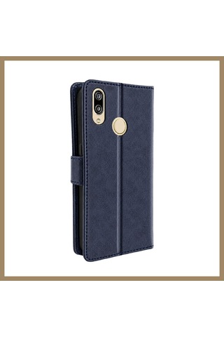 Kahveci.store Huawei Y7 2019 Trend S Plus Kapaklı Telefon Kılıf - Lacivert 22