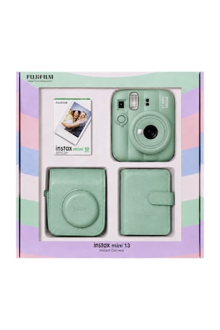 Instax Mini 13 Şipşak Fotoğraf Makinesi + Çanta + Albüm + 10'lu Film Bundle Box