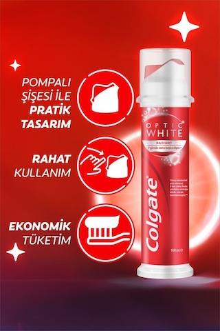 Colgate Optic White Radiant Pump Diş Macunu 100 ML