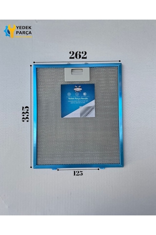 Kügerr Uyumlu Davlumbaz 26,2x33,5 Cm Arka Ara 12,5 Aspiratör Filtresi