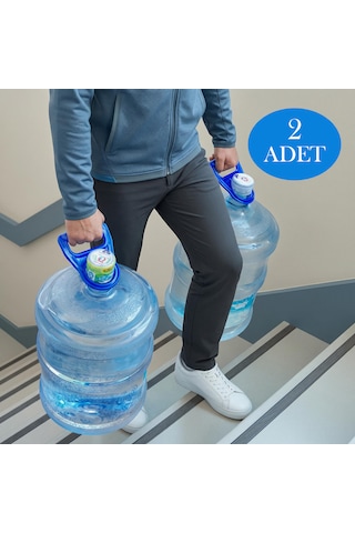 2 Adet Damacana Taşıyıcı - Damacana Tutacağı Damacana Taşıma Aparatı Mavi