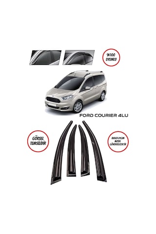 Ford Courier Cam Rüzgarlığı 4lü Takım