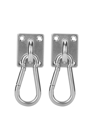 Kosona 6mm Paslanmaz Çelik Tırnaklı Kanca - Tavan Askı, Yoga Aletleri, Kapı Kilidi İçin Dayanıklı Suspension Metal Eşyası Seti 163g