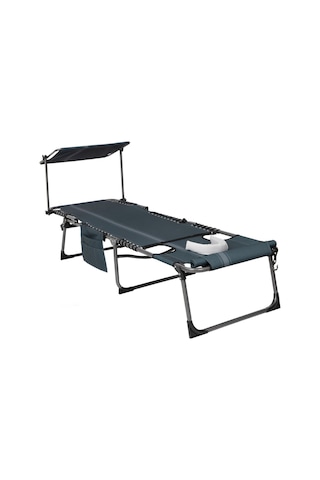 Kingcamp Magnolia B10 Plus Hands-free Premium 7 Kademeli Katlanır Şezlong Blue/grey Mavi