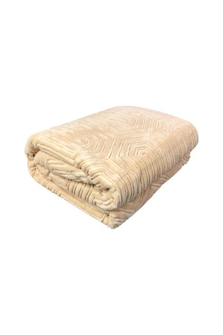 Özdilek Prestige Kalın Embos Çift Kişilik Battaniye (220x240)-Bej Yeni Desen