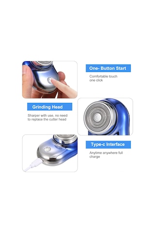 Gajeena Erkekler İçin Usb Şarjlı Mini Tıraş Makinesi - Yeşil Renk Seçeneği