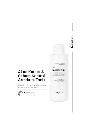 The NewLab Yağlı Ciltler Için Gözenek Sıkılaştırıcı Ve Akne Karşıtı Tonik 200 Ml