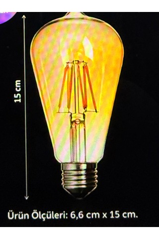 Lumıxa 4w 2700k Rustik Ampul Amber 3adet