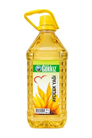 Gökkız Ayçiçek Yağı 3 Lt Pet 2 Li